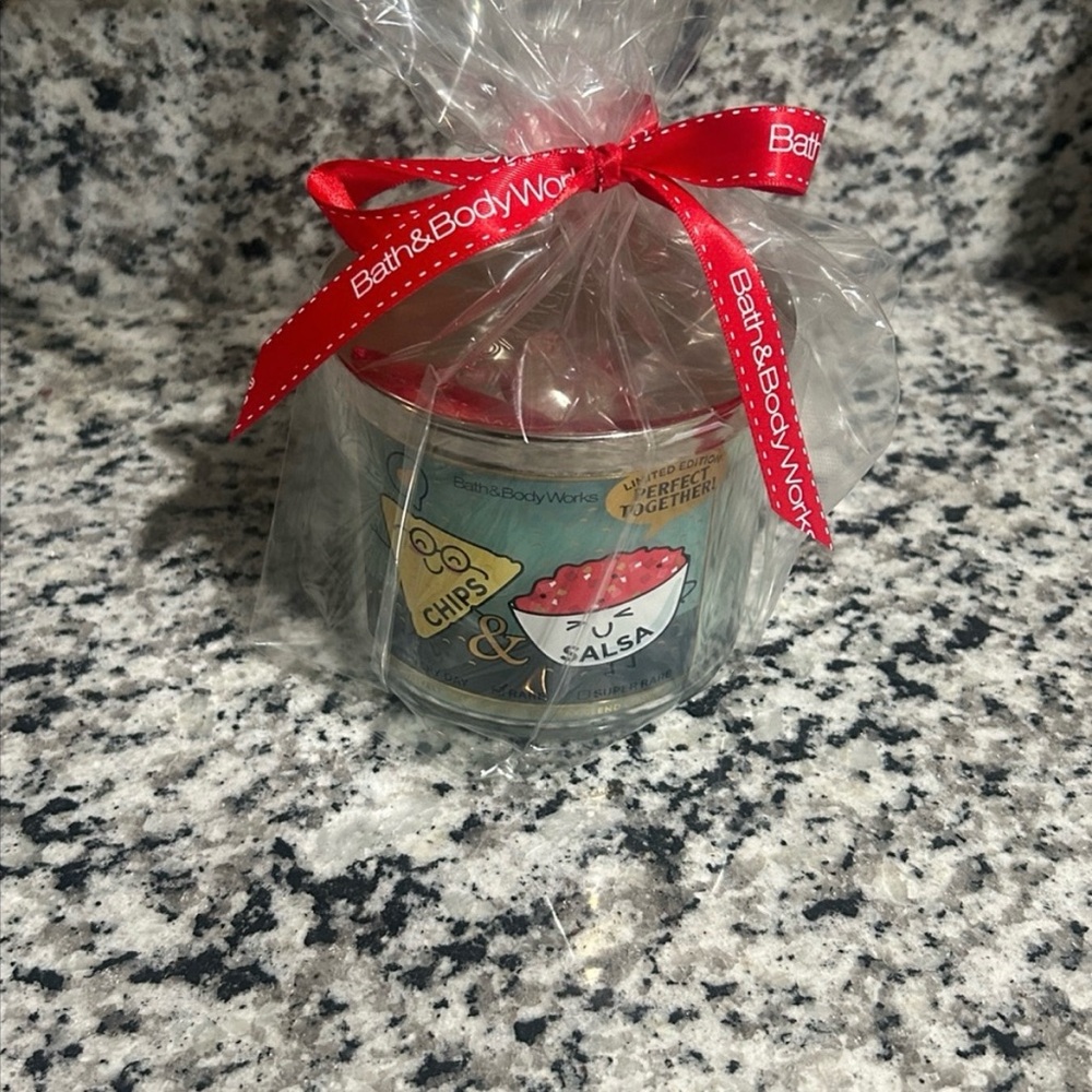 🆕 🌮 NWT B&BW Bath & Body Works Rare Limited Edition Chips & Salsa 3 Wick Candle